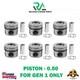 Land Rover Discovery Velar Sport 3.0 Tdv6 306dt Pistons Set 6x 0.50 9x2q6k108cb