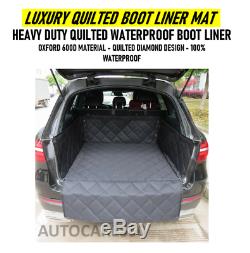 Luxury Heavy Duty Quilted Waterproof Car Boot Liner Trunk Mat For AUDI Q2 Q3 Q5