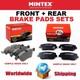 Mintex Front + Rear Pads For Landrover Range Rover Iv 3.0 D 4x4 2012-on