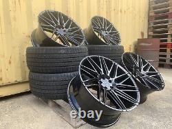NEW 4x 22 RANGE ROVER STYLE ALLOY WHEELS VOUGE SPORT 5x120 5X108 EVOQUE + TYRES