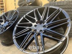 NEW 4x 22 RANGE ROVER STYLE ALLOY WHEELS VOUGE SPORT 5x120 5X108 EVOQUE + TYRES