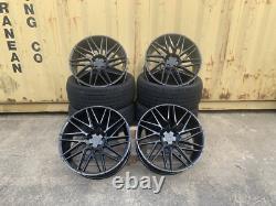 NEW 4x 22 RANGE ROVER STYLE ALLOY WHEELS VOUGE SPORT 5x120 5X108 EVOQUE + TYRES