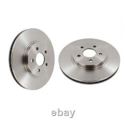 NK Pair of Front Brake Discs for Land Range Rover Evoque 2.2 Jun 2011-Jun 2019