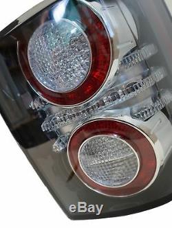 PAIR of 2012 Black LED Rear Lights for Range Rover L322 conversion new tail lamp