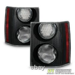 Pair(2) 2006-2009 Land Rover Range Rover HSE EURO Black/Clear LED Tail Lights