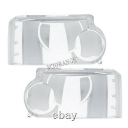 Pair Front Headlight Headlamp Lens Cover Housing For Range Rover L322 2006-2009