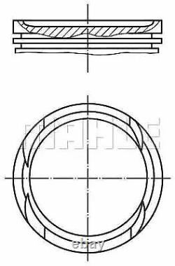 Piston 0030600 by MAHLE ORIGINAL 6 Pack