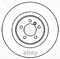 Premier Front 1x Brake Disc Fits Land Rover Range 2006-2012 3.6 D 4.2 4.9