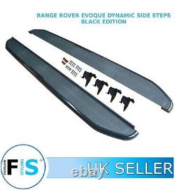 Range Rover Evoque Side Steps Running Boards Dynamic Models Black Edition 11+