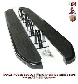 Range Rover Evoque Side Steps Running Boards Pure Prestige Models Black 100% Fit