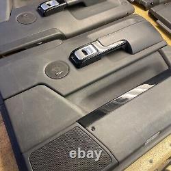 Range Rover L322 Interior Black Leather & Black Wood Set of 4 Door Cards