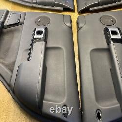 Range Rover L322 Interior Black Leather & Black Wood Set of 4 Door Cards