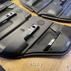 Range Rover L322 Interior Black Leather & Black Wood Set of 4 Door Cards