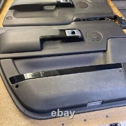 Range Rover L322 Interior Black Leather & Black Wood Set of 4 Door Cards