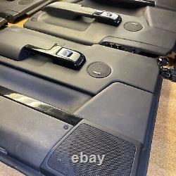 Range Rover L322 Interior Black Leather & Black Wood Set of 4 Door Cards