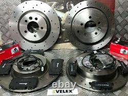 Range Rover Sport 3.6tdv8 Drilled Brake Discs & Brembo Pads Front & Rear