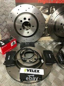 Range Rover Sport 3.6tdv8 Drilled Brake Discs & Brembo Pads Front & Rear