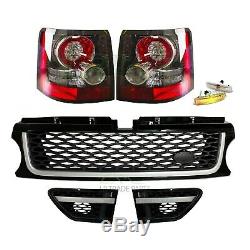 Range Rover Sport Black Led Tail Lights Autobiography Grille & Vents Upgrade Kit