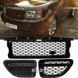 Range Rover Sport Front Grille +Side Vents Black Gloss 05-10 AUTOBIOGRAPHY mod