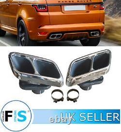 Range Rover Sport L494 Facelift Svr Stainless Steel Exhaust Tips Tail Pipes