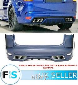 Range Rover Sport L494 Svr Style Rear Bumper Body Kit + Tailpipes 13-19 Oem Fit