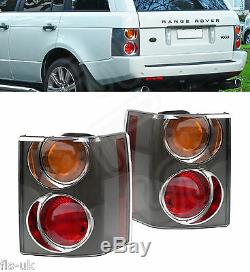 Range Rover Vogue L322'02-'09 Rear Tail Light Cluster Pair Carbon Amber/red