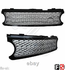 Range Rover Vogue L322 Supercharged 06-09 Front Grille & Side Vents Black/silver