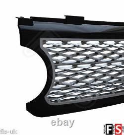 Range Rover Vogue L322 Supercharged 06-09 Front Grille & Side Vents Black/silver