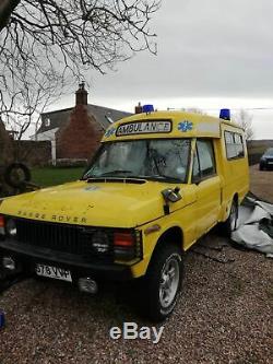 Rare range rover classic ambulance 3.5 v8 manual 36k barn find no reserve