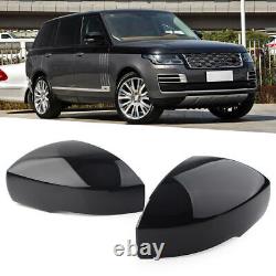 Rear Side View Mirror Cover Cap For Land Range Rover Sport Glossy Black 1Pair UK