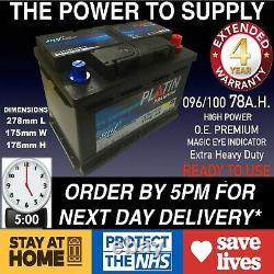 Rover 75 1.8 2.0 2.5 Petrol 2.0 Diesel Car Battery 096 100 12v Heavy Duty Sealed