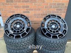 SET OF 5 OCTA STYLE Land Rover Defender fitment 5x22 WHEELS & ALL TERRAIN TYRES