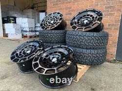 SET OF 5 OCTA STYLE Land Rover Defender fitment 5x22 WHEELS & ALL TERRAIN TYRES