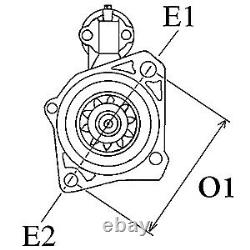 STARTER 115982 FOR LAND ROVER RANGE/III/Mk/SUV/SPORT 368DT 3.6L 448DT 4.4L 8cyl