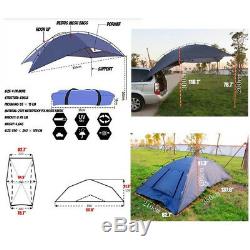 SUV Rooftop Awning Shelter Truck Car Tent Trailer Camper Outdoor Camping Canopy