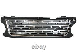 SVA Style Front Grille Side Vents Range Rover Grey Chrome L322 2005 to 2009