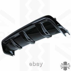 SVR Style rear bumper for Sport L494 2014+ Exhaust Painted Santorini Black