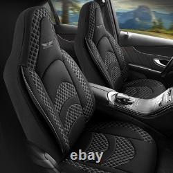 Seat Covers (Pilot) Fit A for Land Range Rover Evoque (Black-Grey) 3.1