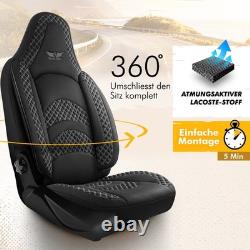 Seat Covers (Pilot) Fit A for Land Range Rover Evoque (Black-Grey) 3.1