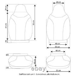 Seat Covers (Pilot) Fit A for Land Range Rover Evoque (Black-Grey) 3.1