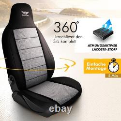 Seat Covers Suitable For Land Range Rover Grey-Black Pilot 15.4