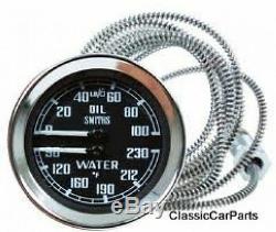 Smiths Oil Pressure Gauge Water Temperature Dual 233480 Land Rover Series 1 2 2a