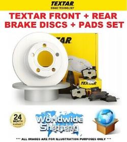 TEXTAR FRONT + REAR DISCS + PADS for LANDROVER RANGE ROVER 5.0 4x4 2013-on