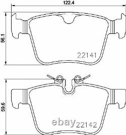 TEXTAR FRONT + REAR PADS + SENSORS for LANDROVER RANGE ROVER VELAR 2.02017-on