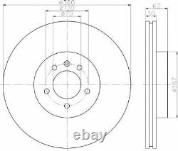 TEXTAR Front BRAKE DISCS + PADS for LANDROVER RANGE ROVER SPORT 4.2 4x4 2005-13