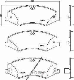 TEXTAR Front DISCS + PADS + SENSORS for LANDROVER RANGE ROVER SPORT 3.0D 2013-on