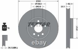 Textar Brake Discs & Pads Front Braking Set for Land Rover Range Rover Evoque