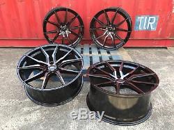 VW Transporter T5 T6 20 inch Alloy Wheels And Tyres Black PEARL HIGH LOAD 850KG
