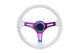 White Neo Chrome Ts Aftermarket Sports Steering Wheel 6x70mm Pcd