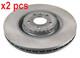 X2 Pcs L&r Sides Front Fits Jaguar E-pace 2.0 P200 Awd Brake Disc 33100169 Swag